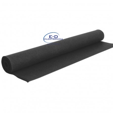 Hangfalbevonó kárpit fekete 70 x 140 cm