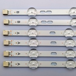 49"-PANEL (4A + 2B) VESTEL 49UHD DRTVNB A/B TYPE REV0.3 LED-HÁTTÉRVILÁGÍTÁS SZETT