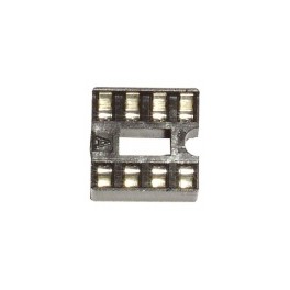 DIL8 IC-FOGLALAT (STANDARD) RM: 2,54MM