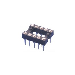 DIL10 PRECÍZIÓS IC FOGLALAT RM:2,54MM