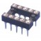 DIL10 PRECÍZIÓS IC FOGLALAT RM:2,54MM